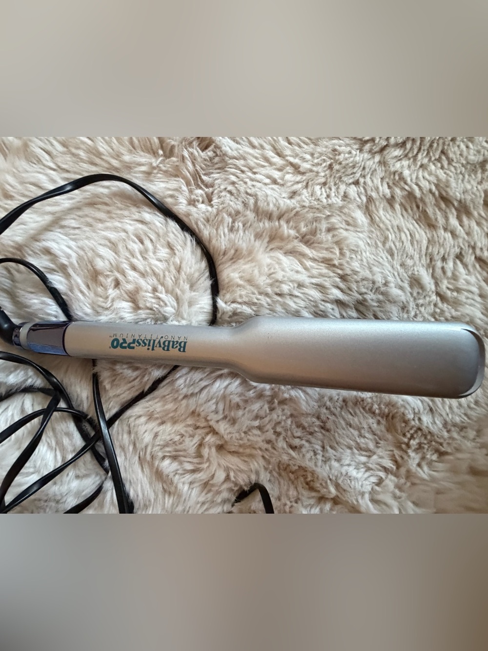 BaBylissPRO Silver Nano Titanium Flat Iron